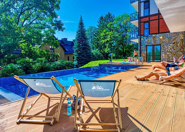 Apartament B3 Green Resort Z Basenem, Sauna, Jacuzzi - 5D Apartments